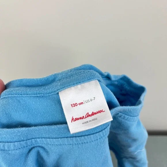 Hanna Andersson Blue Rocket Ship Tee 120 cm 6-7 - Picture 4 of 5